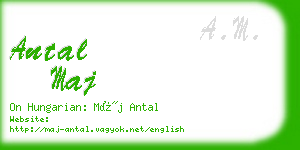 antal maj business card